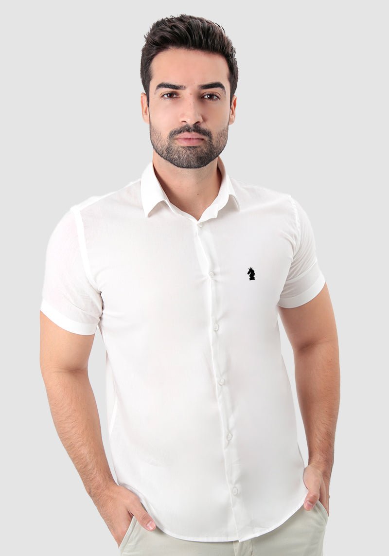 Camisa Manga Curta Slim Fit Básica