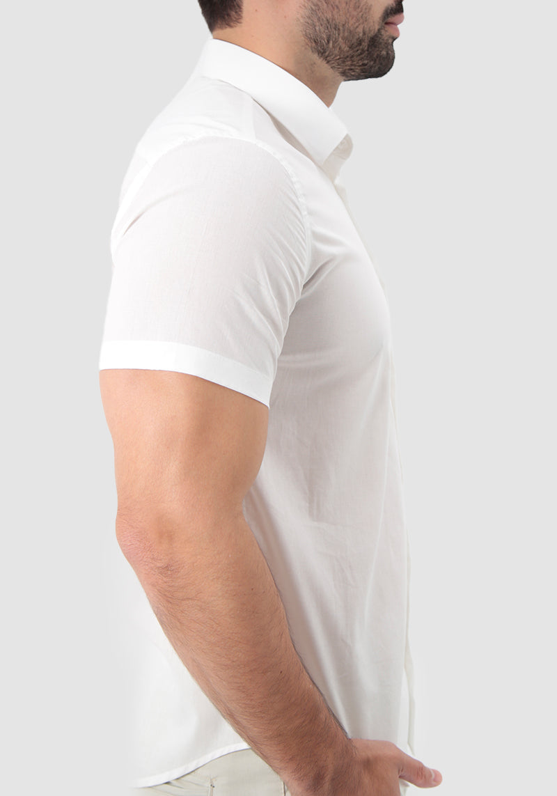 Camisa Manga Curta Slim Fit Básica