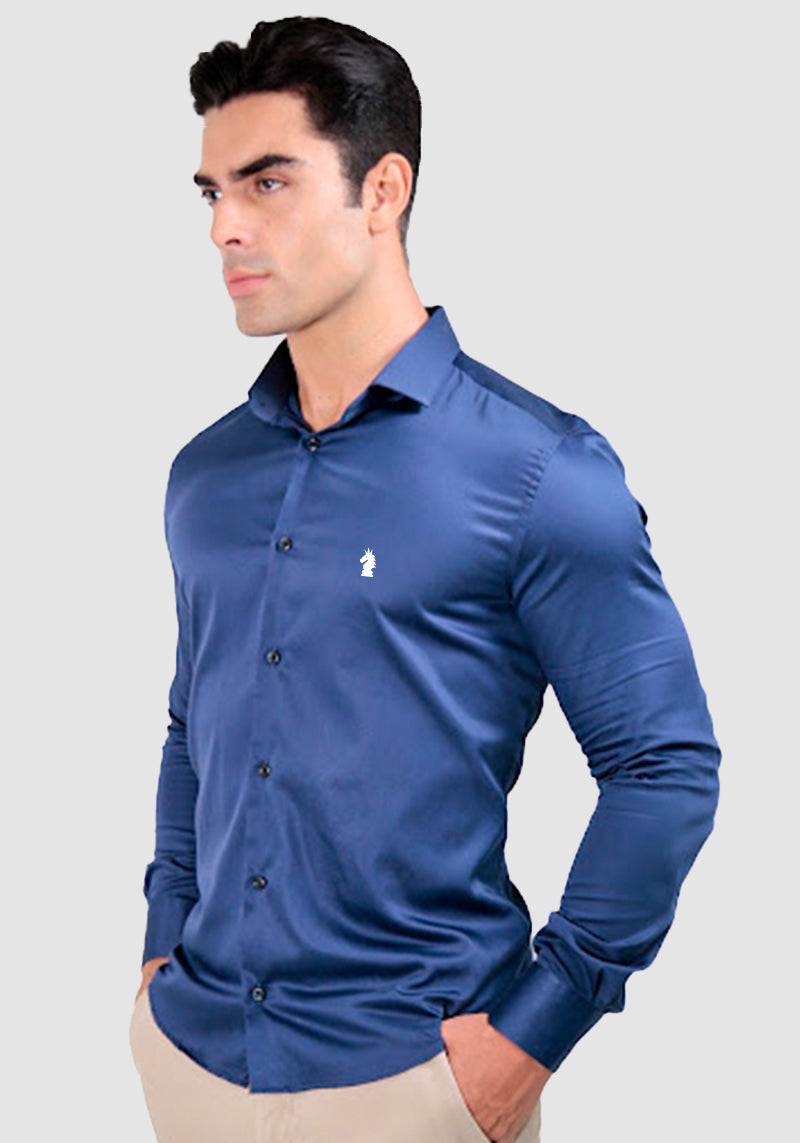 Camisa Slim Fit Algodão Egípcio