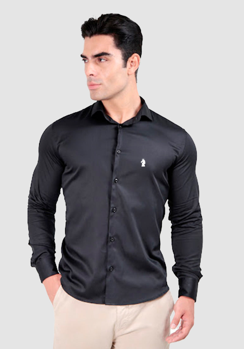 Camisa Slim Fit Algodão Egípcio