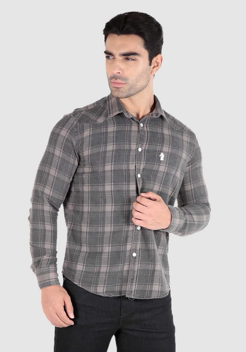 Camisa Slim Flanela Xadrez