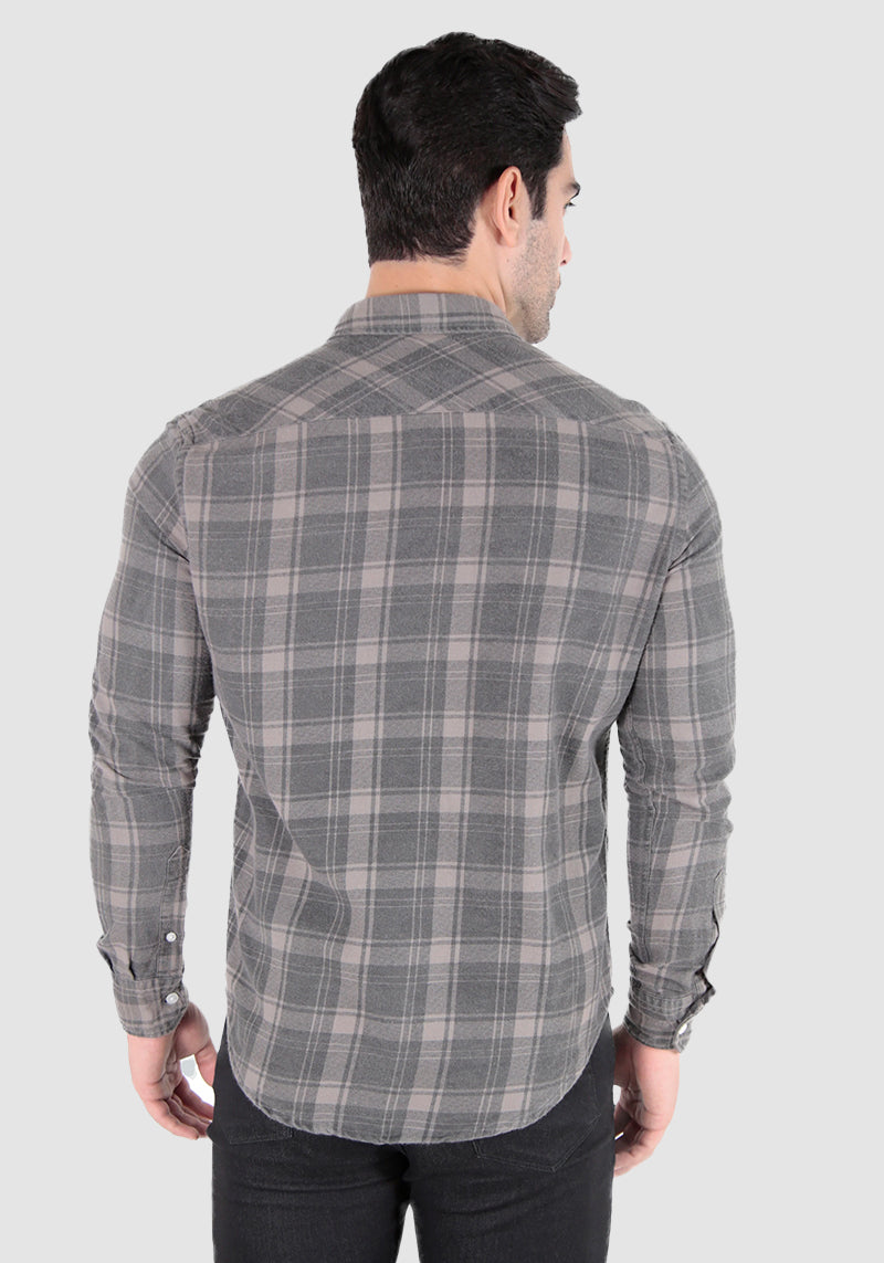 Camisa Slim Flanela Xadrez